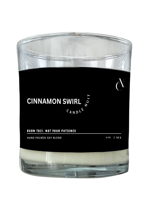 cinnamon swirl scented candle