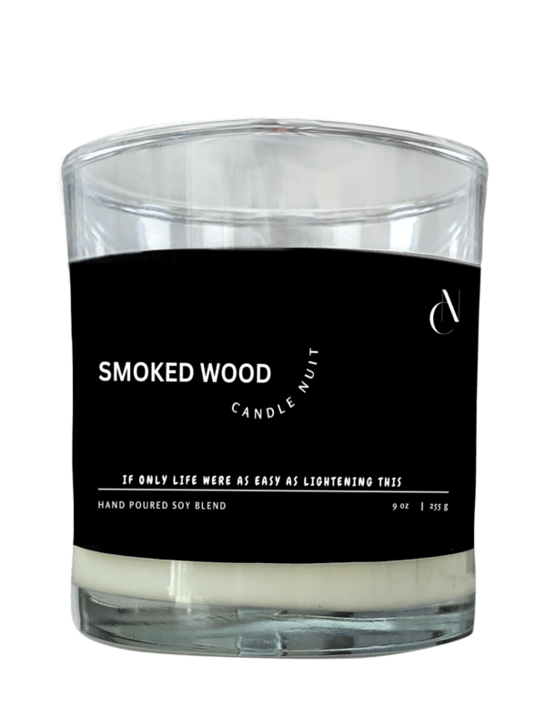 smoked wood scented candle