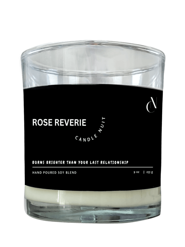 rose scented candle