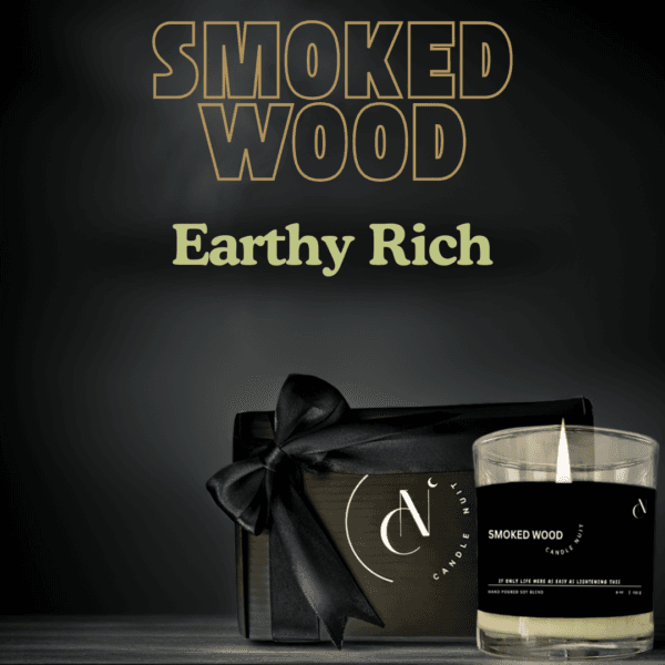 smoked wood candle