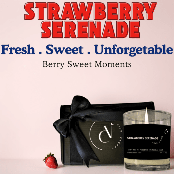 strawberry scented candle