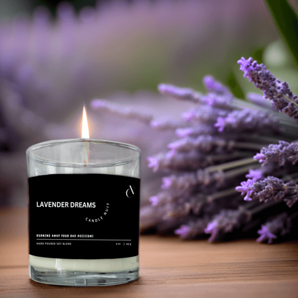 lavender scented candle