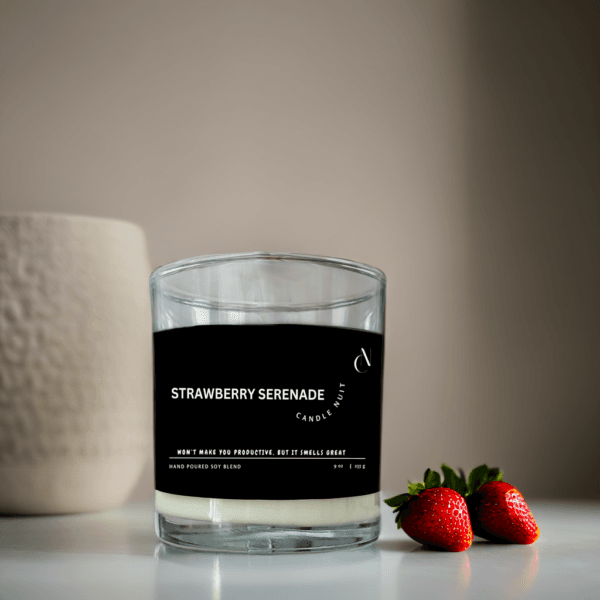 strawberry scented candle